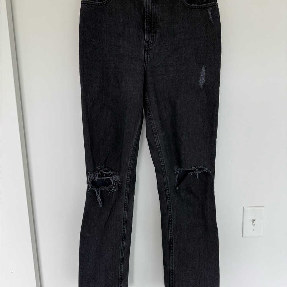 Abercrombie Black Distressed Jeans
